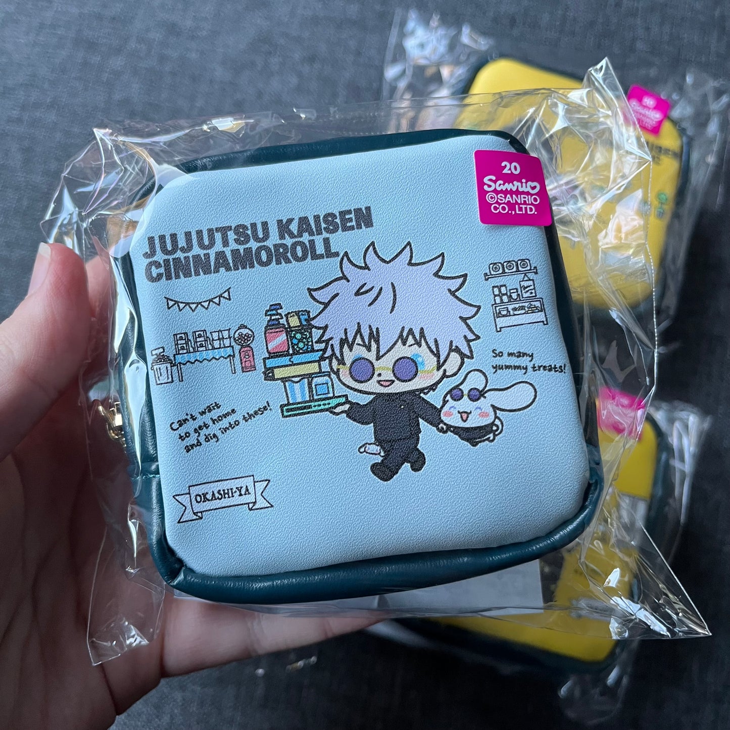 Jujustu Kaisen x Sanrio Mini Square Zip Pouch