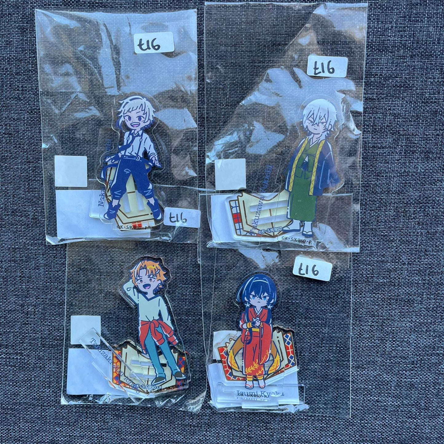 Bungou Stray Dogs Armed Detective Agency Retro Style Acrylic Standees