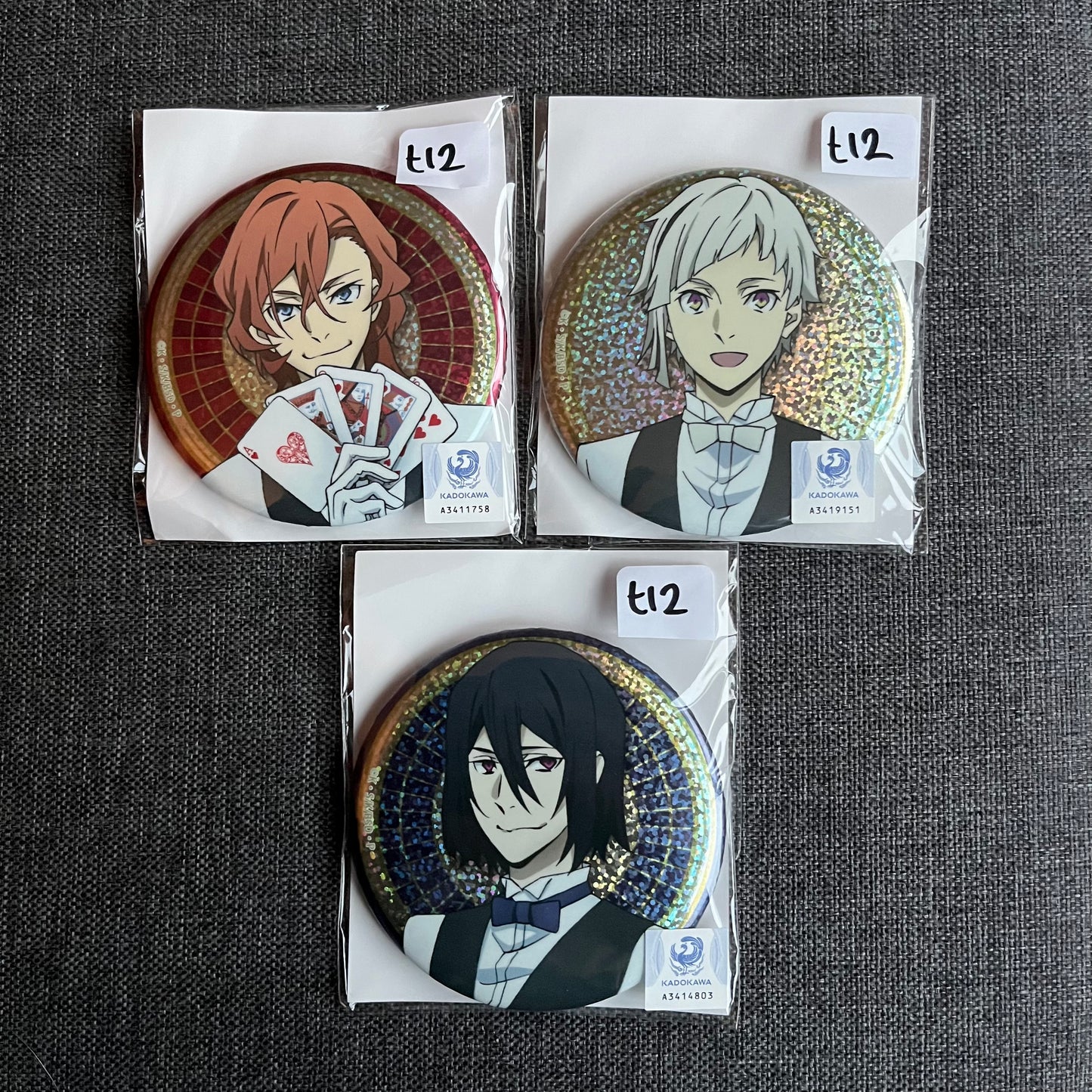 Bungou Stray Dogs Casino Large Badges