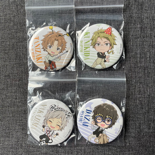 Bungou Stray Dogs 8th Anniversary Chibi Badges