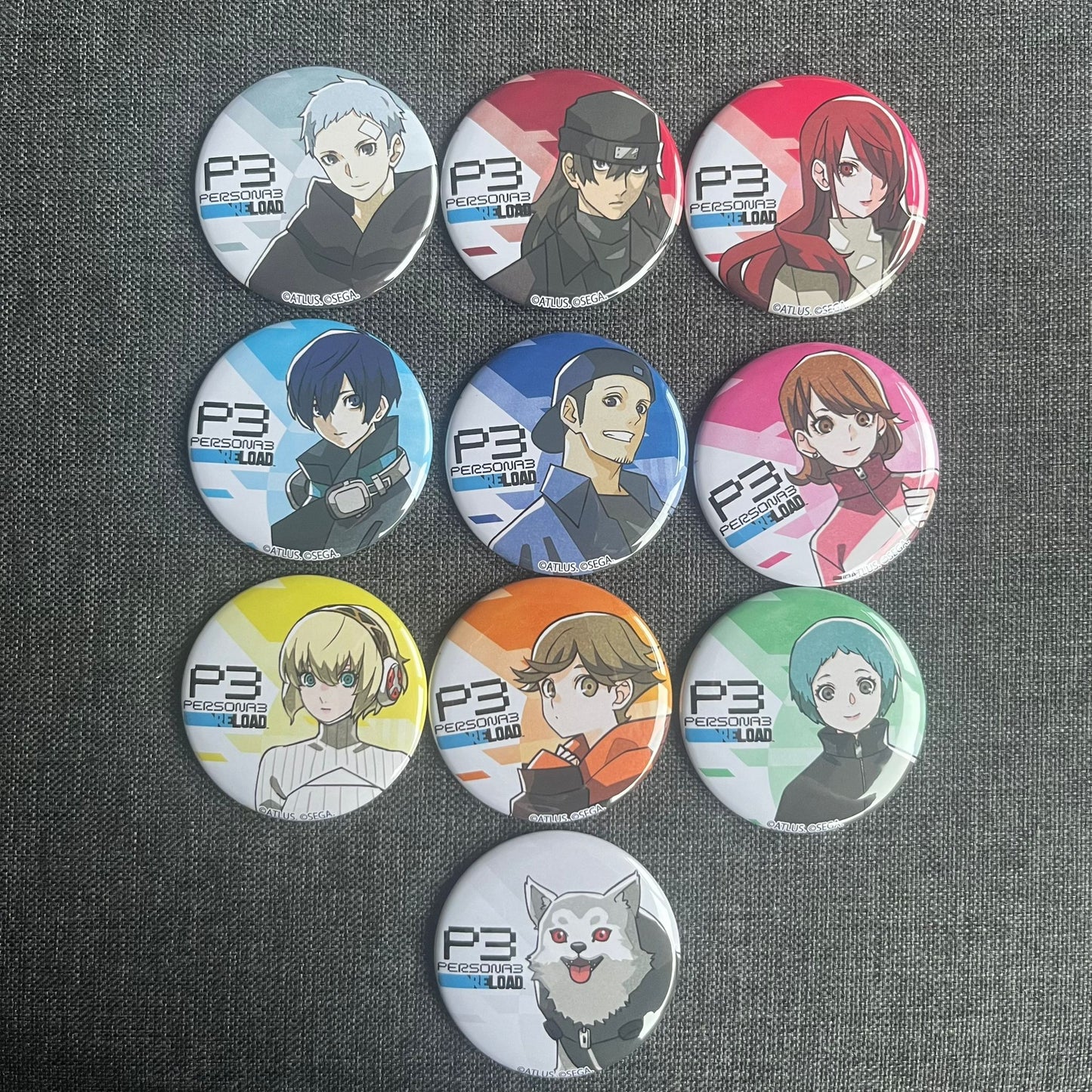 Persona 3 Reload Casual Outfit Badges