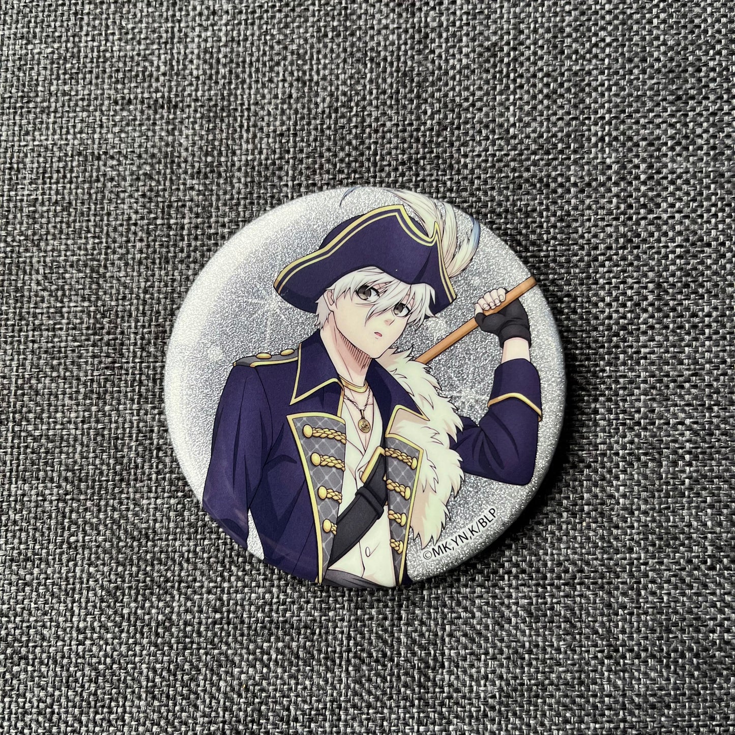 Blue Lock Pirate Nagi Glitter Badge