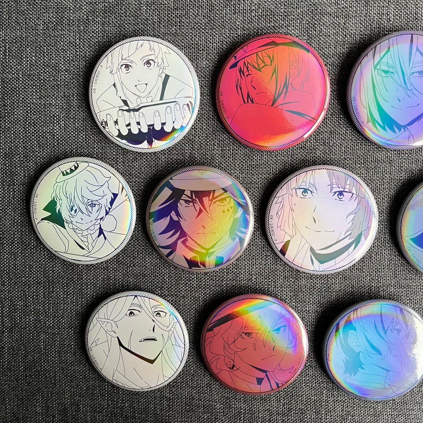 Bungou Stray Dogs Season 4/5 Holographic Badges