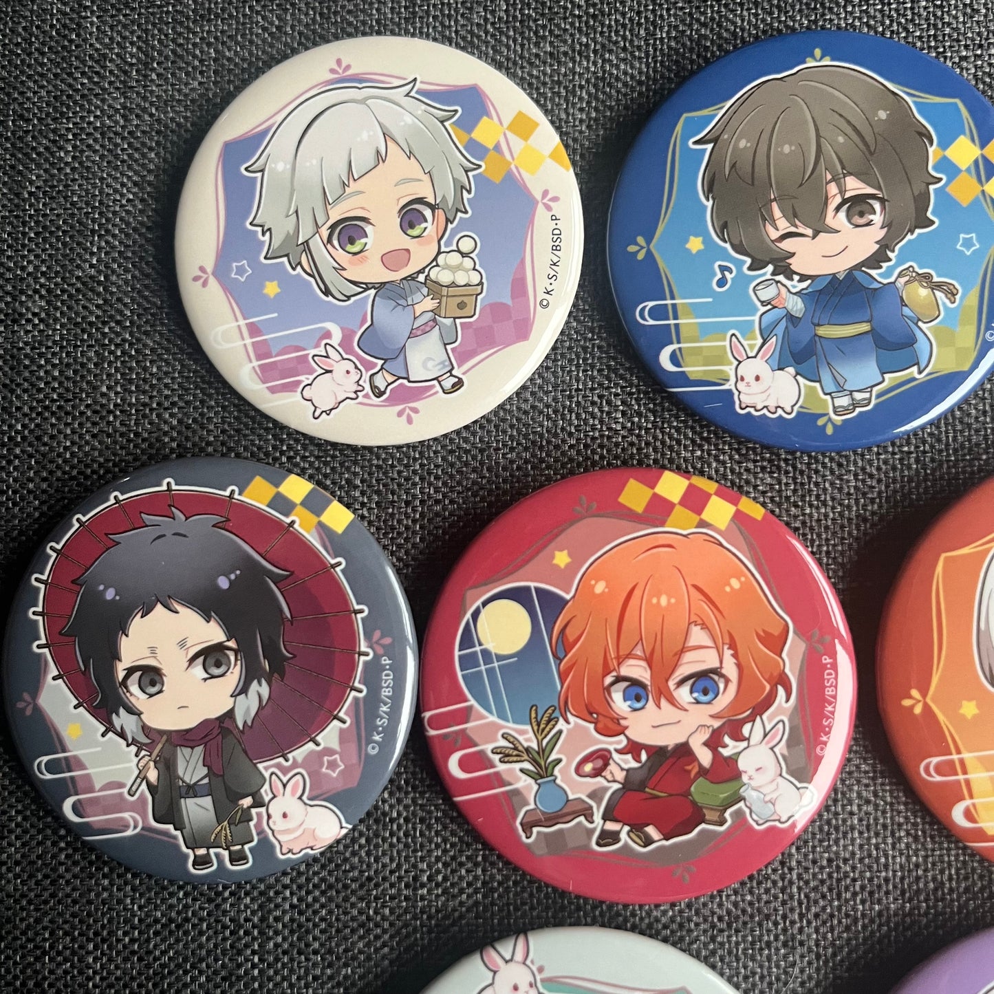 Bungou Stray Dogs Festival Badges (Rabbit Design)