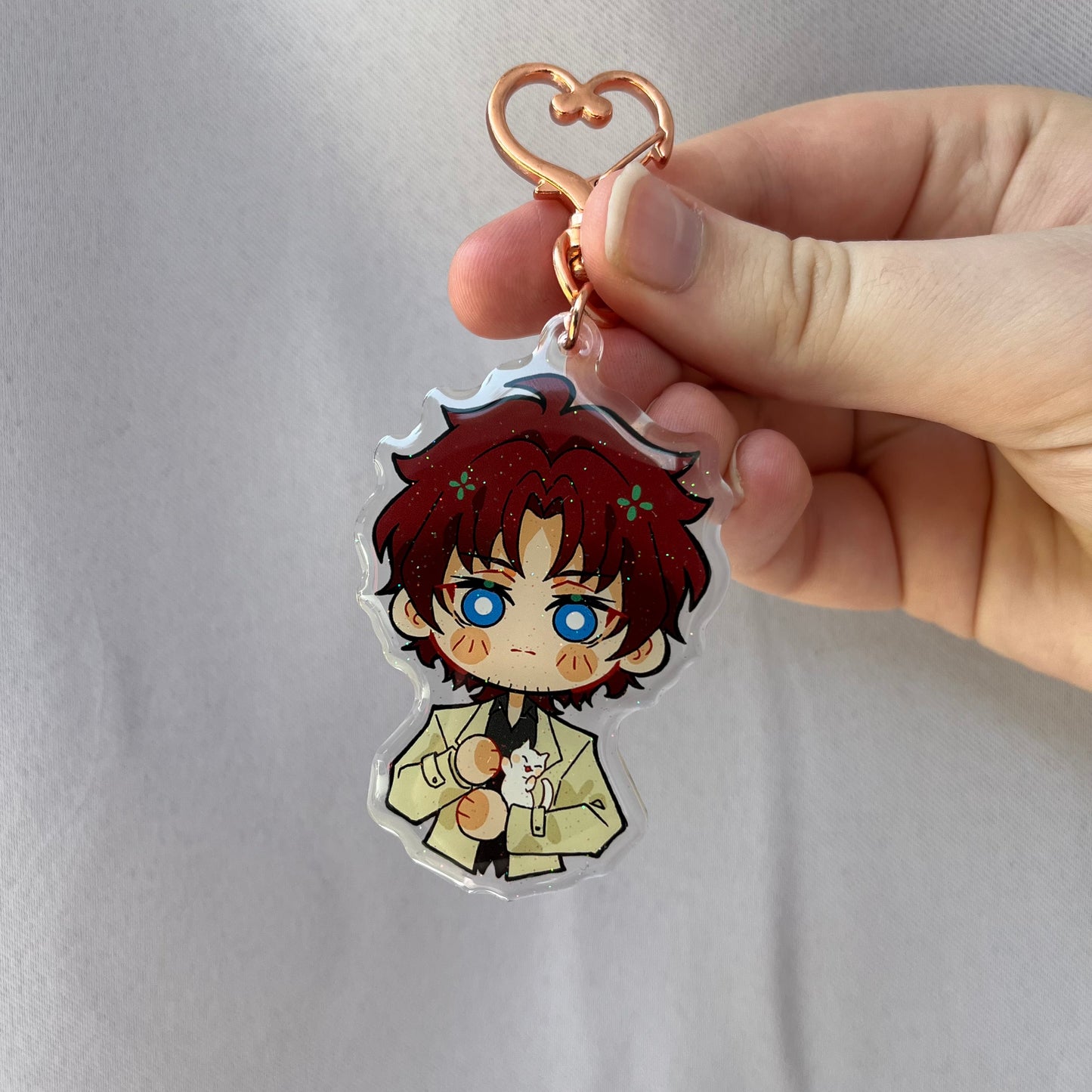 Bungou Stray Dogs Odasaku Cat Companion Acrylic Charm Fanmade