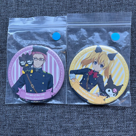 Seraph of the End x Sanrio Badges