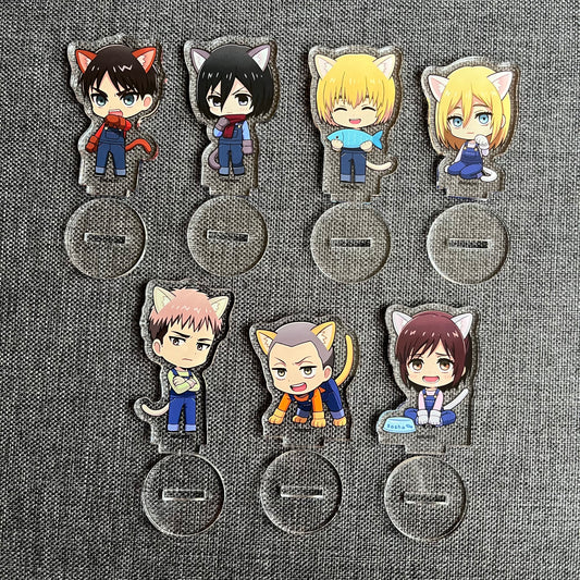 Attack On Titan Chibi Cat Acrylic Standees