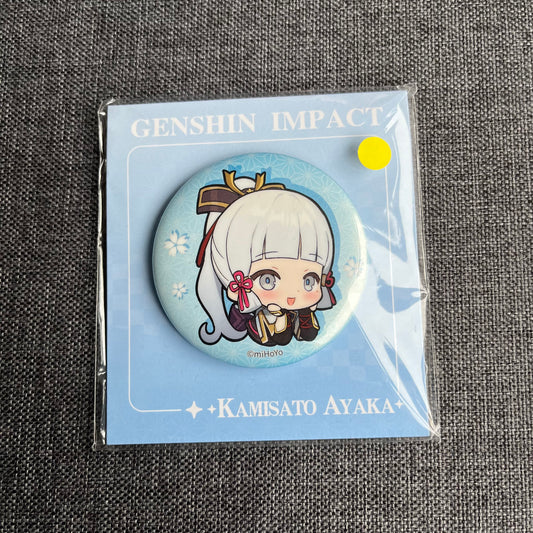 Genshin Impact Ayaka Chibi Badge