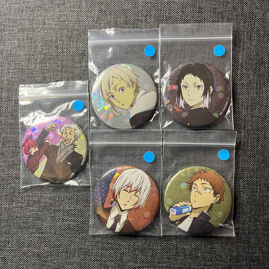 Bungou Stray Dogs Gakuen Holographic Badges