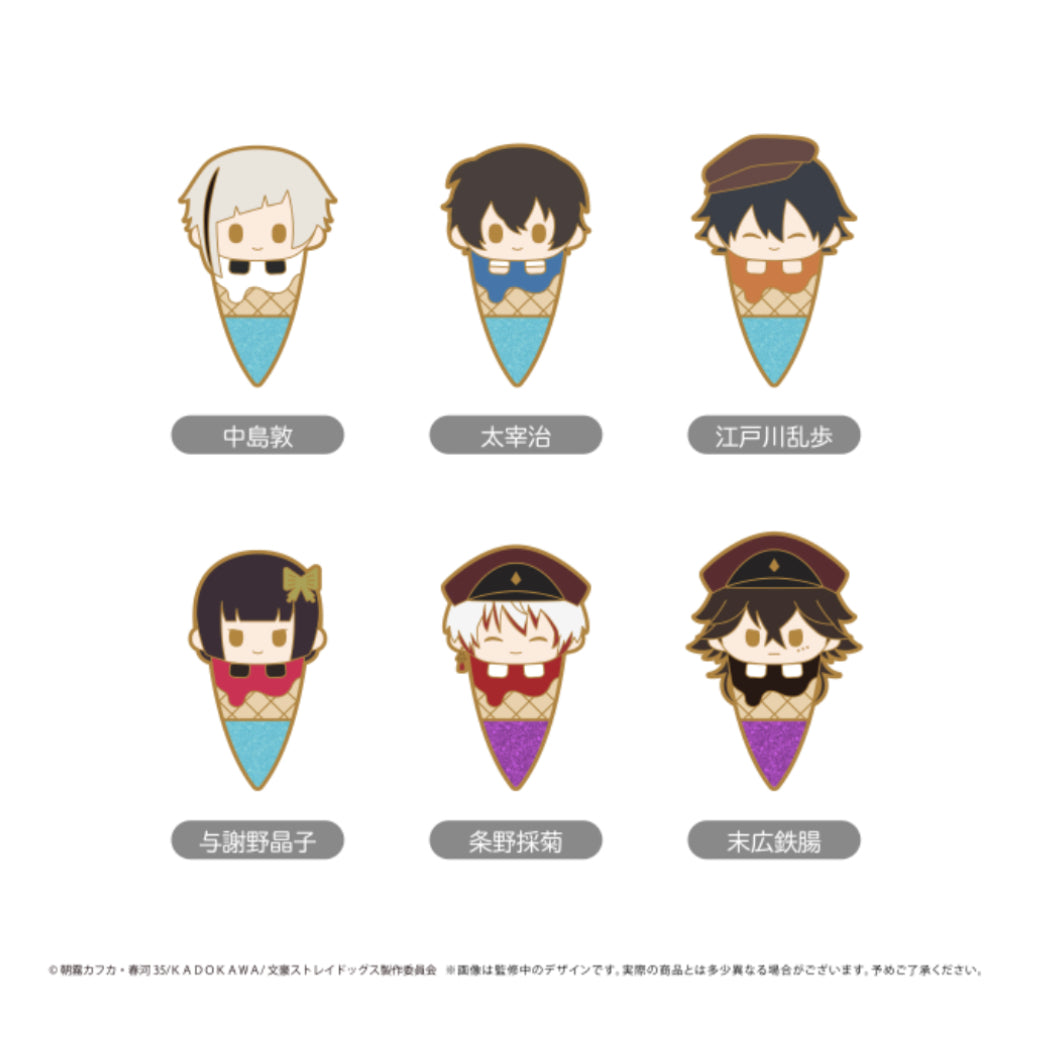 PREORDER Bungou Stray Dogs Ice Cream Enamel Pins