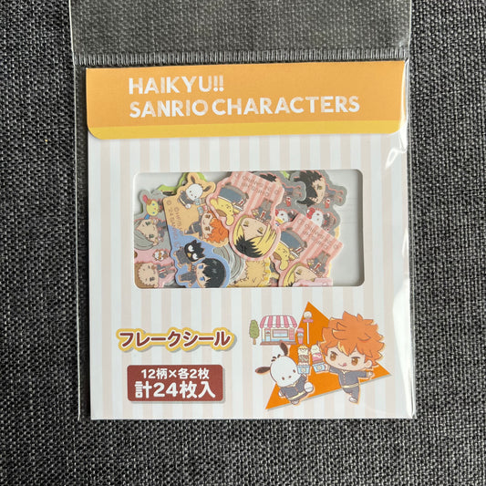 Haikyuu x Sanrio Flake Sticker Pack