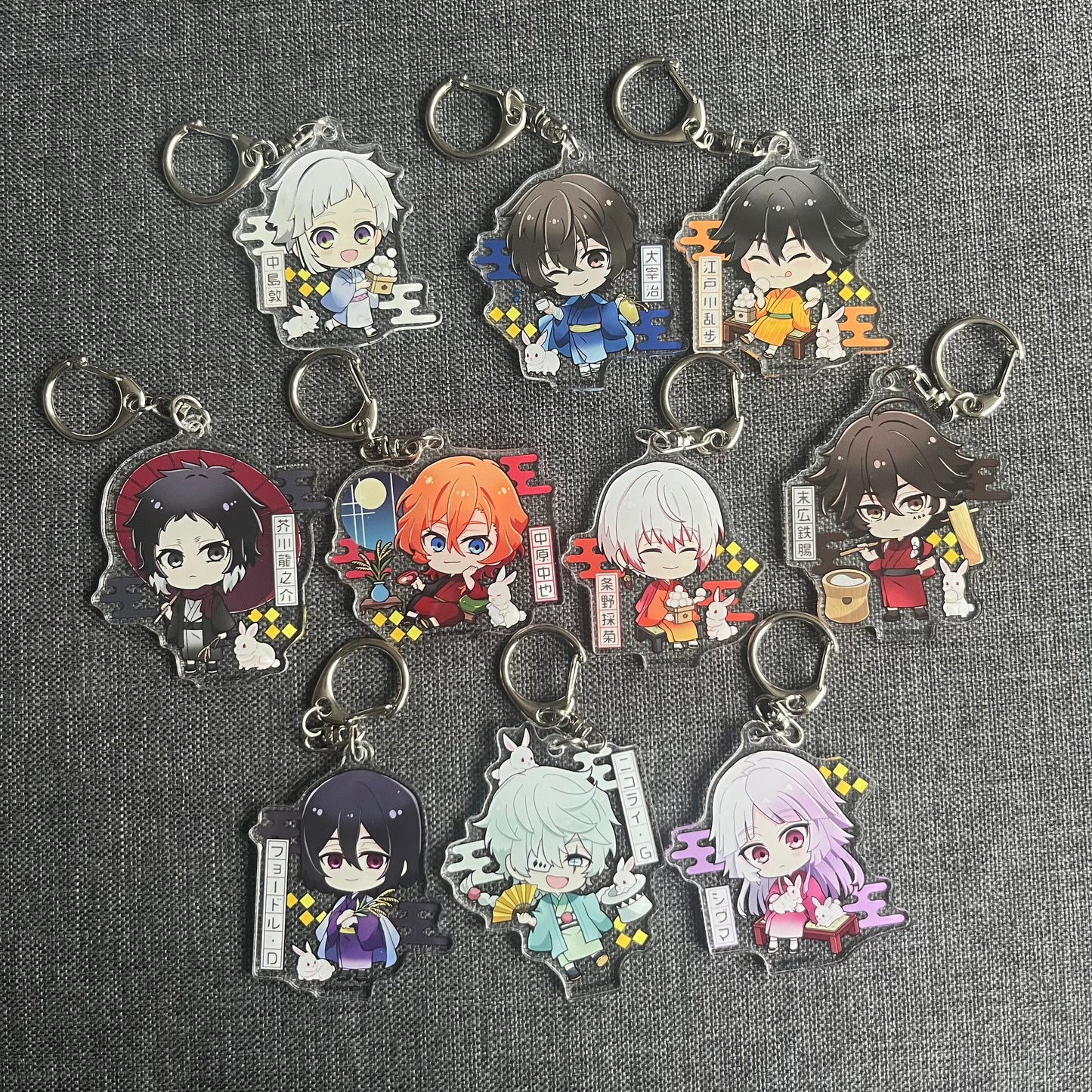 Bungou Stray Dogs Festival Acrylic Charms (Rabbit Design)