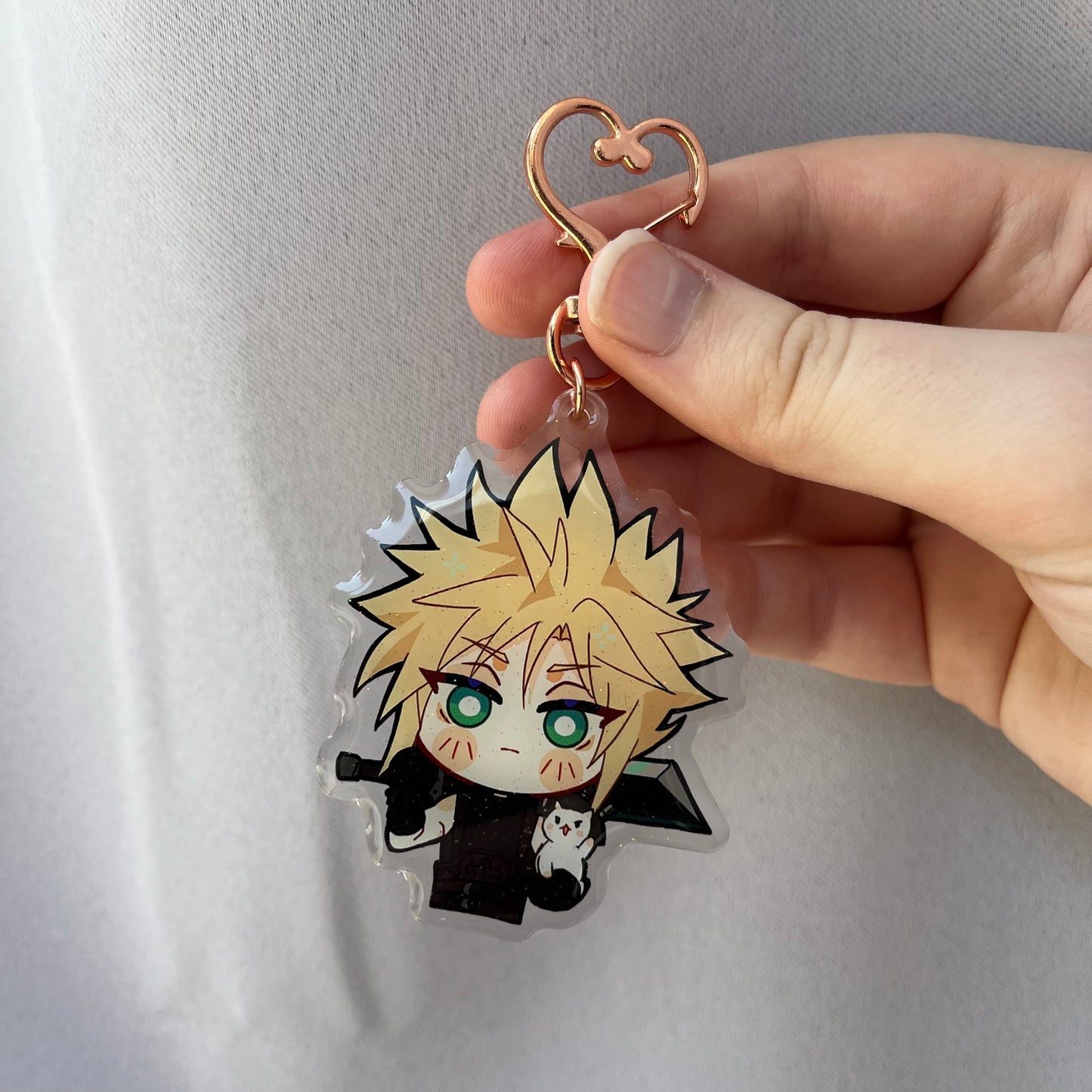 Final Fantasy VII / 7 Cat Companion Acrylic Charms Fanmade