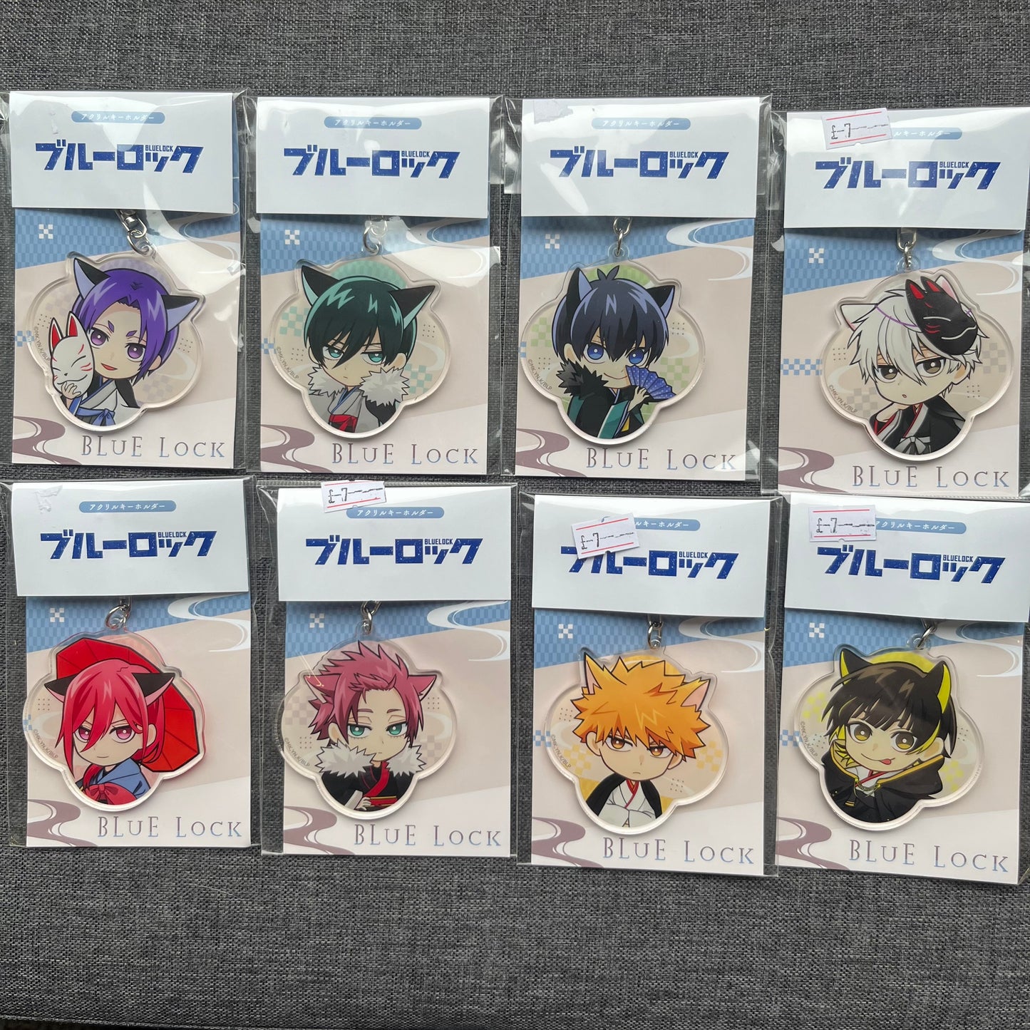 Blue Lock Fox Kimono Acrylic Charms