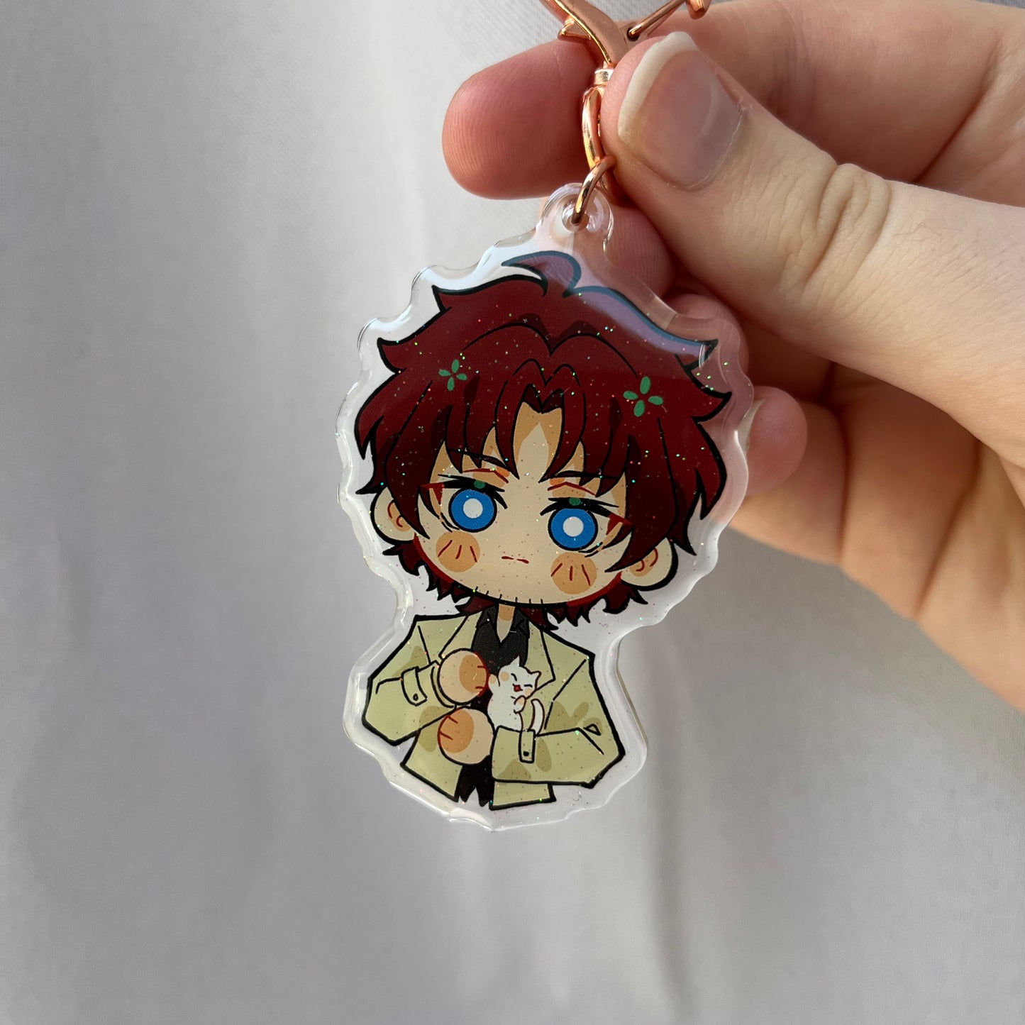 Bungou Stray Dogs Odasaku Cat Companion Acrylic Charm Fanmade