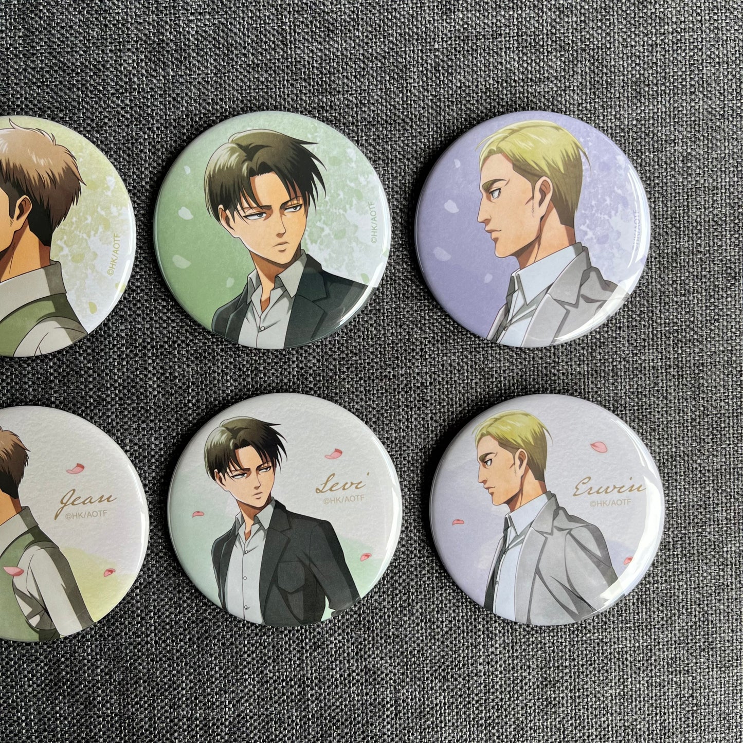 Attack On Titan Spring Day Badges