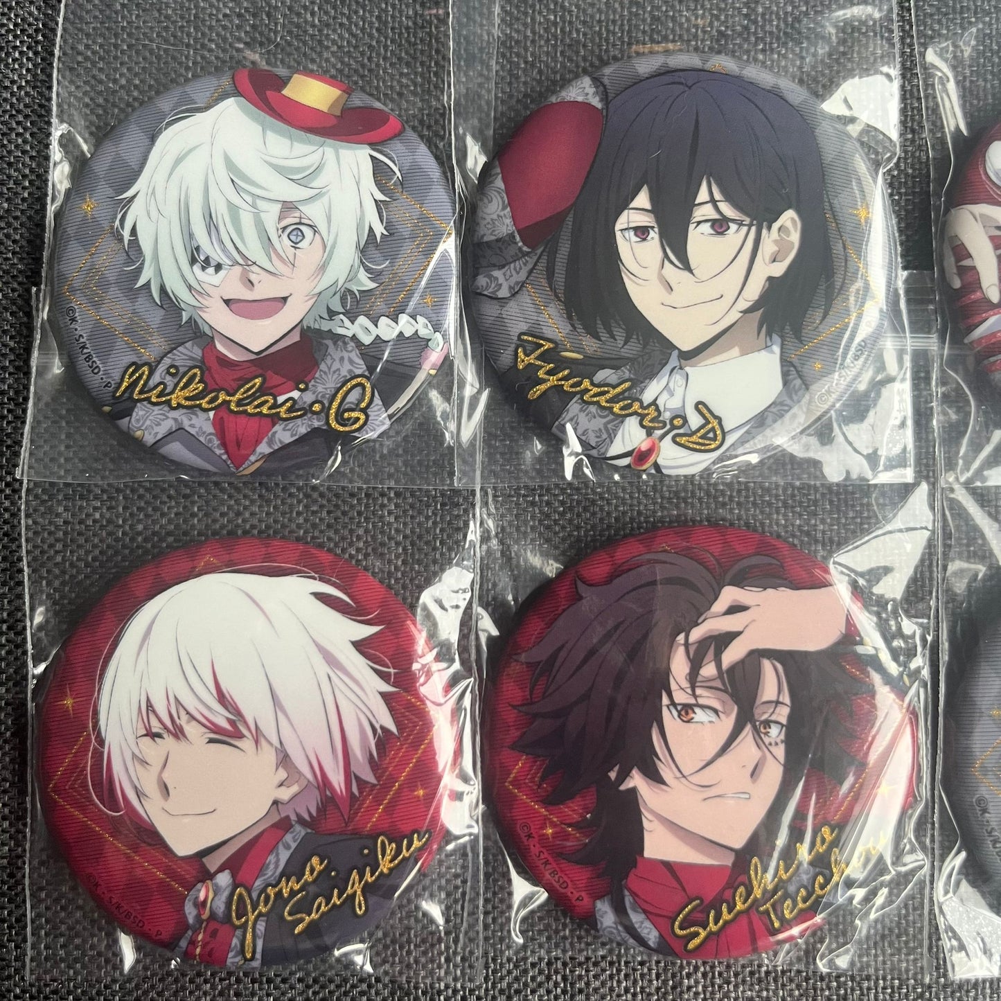 Bungou Stray Dogs x Red Tokyo Tower Badges