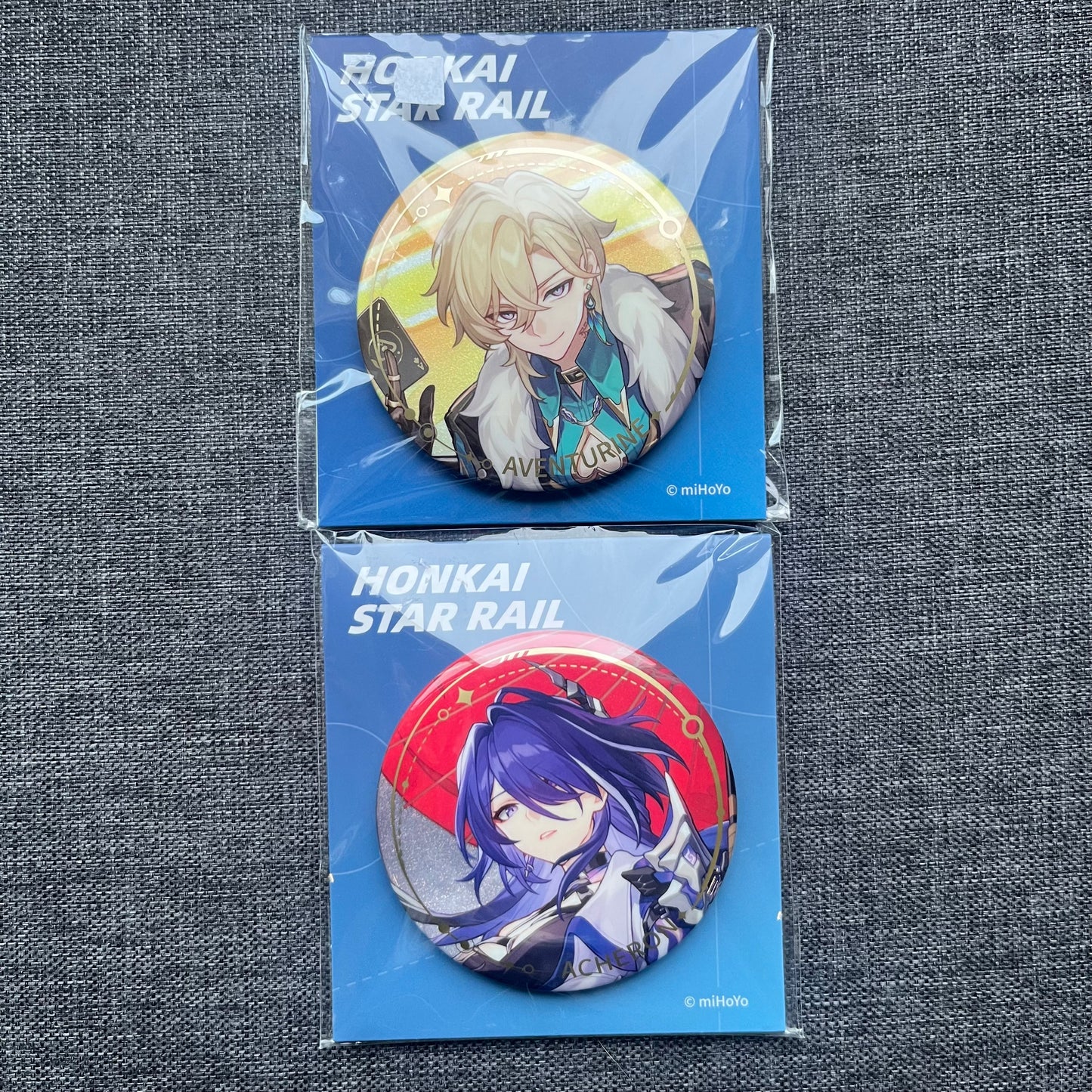 Honkai Star Rail Aventurine / Acheron Large Badges