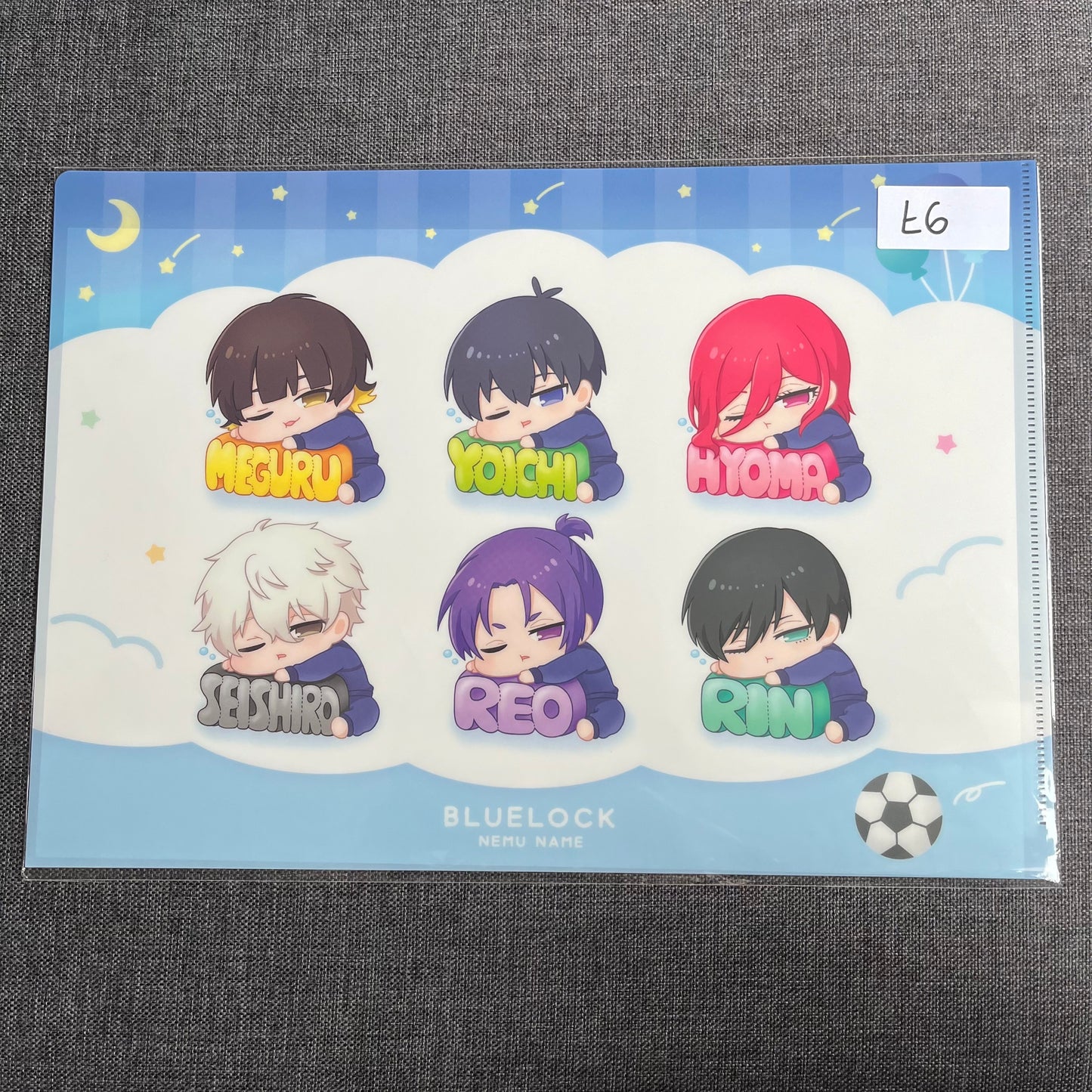 Blue Lock ‘Sleepy’ Clear File