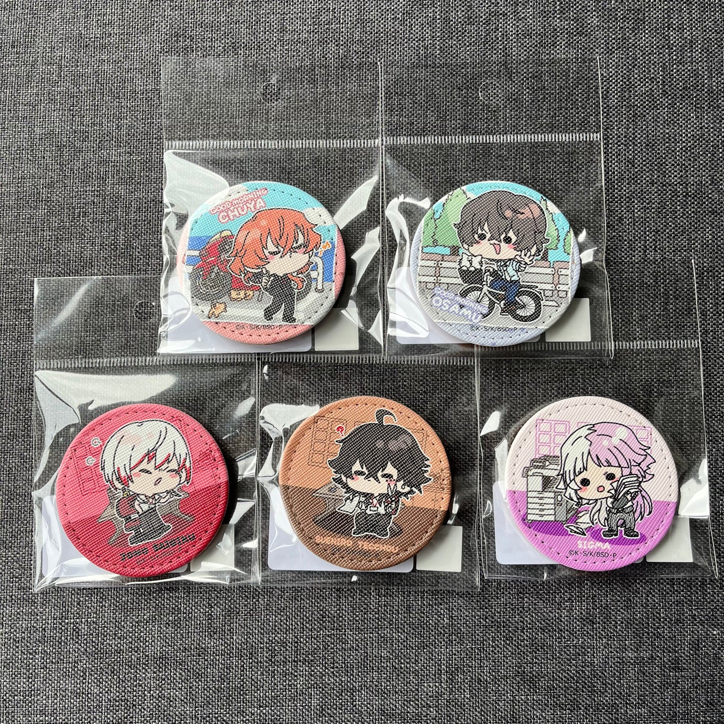 Bungou Stray Dogs Skrunkly Leather Badges