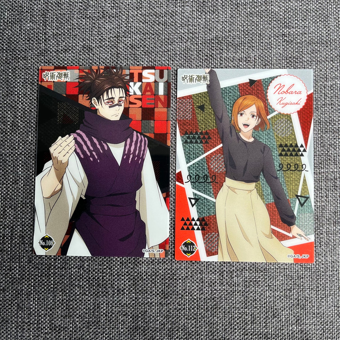 Jujutsu Kaisen Plastic Character Art Cards