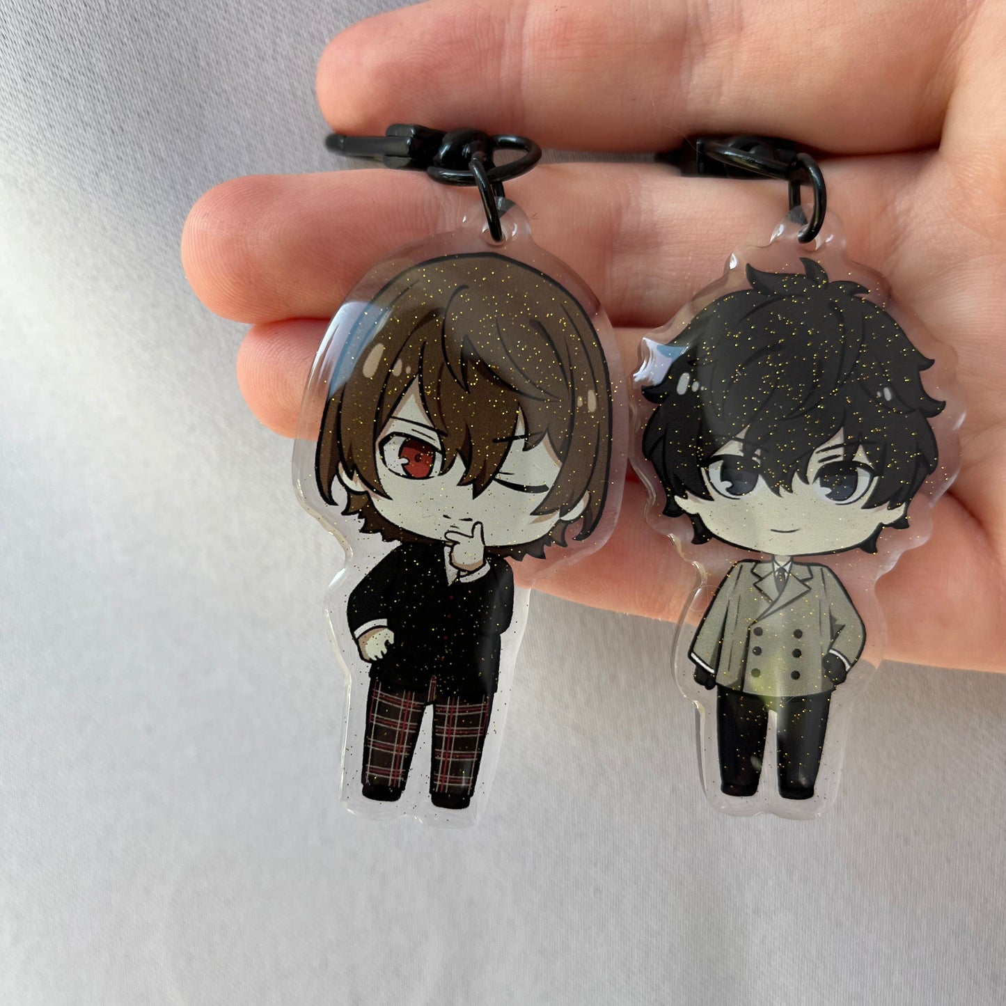 Persona 5 Goro Akechi / Joker Ren Clothes Swap Acrylic Charms Fanmade