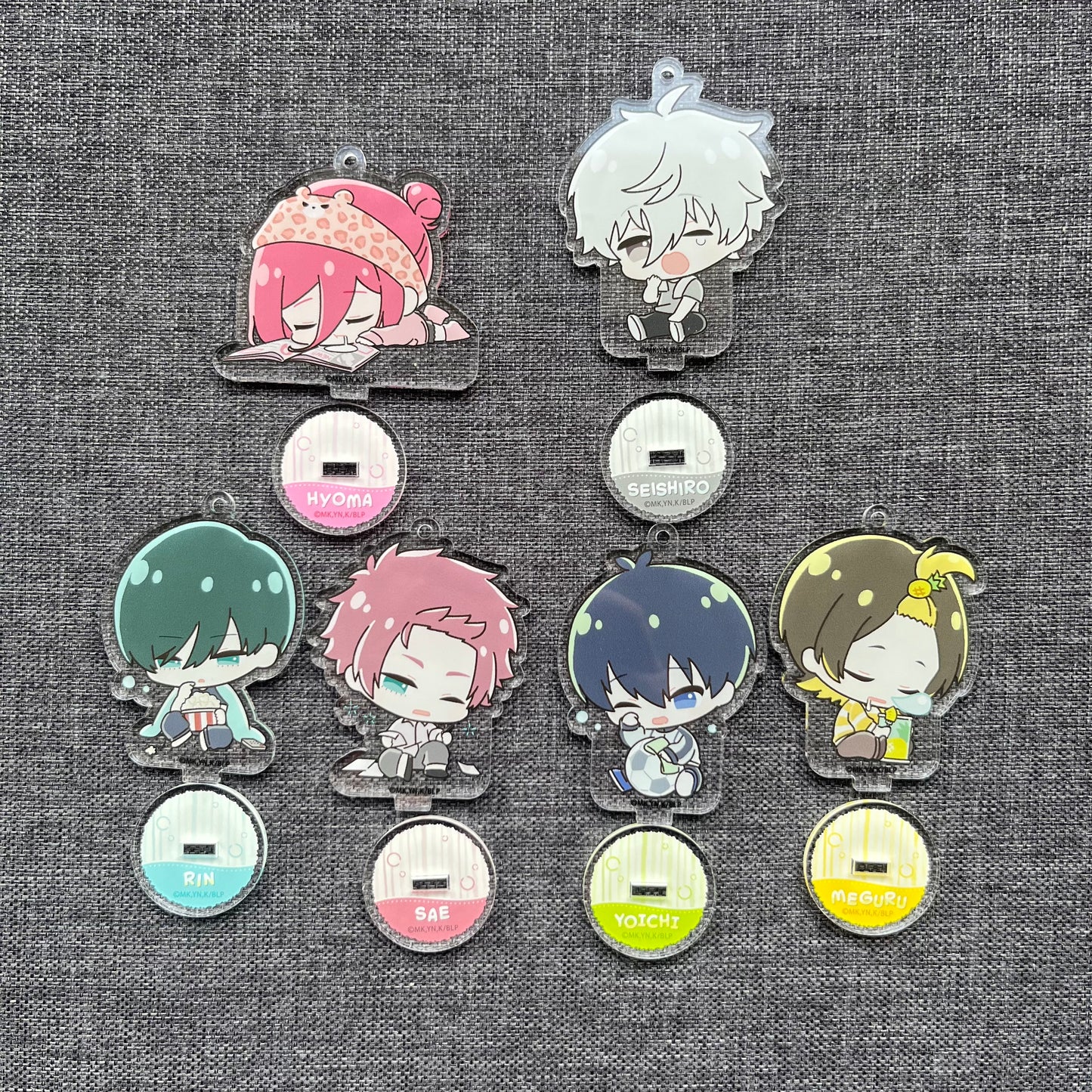 Blue Lock Sleepy Acrylic Charms / Standees