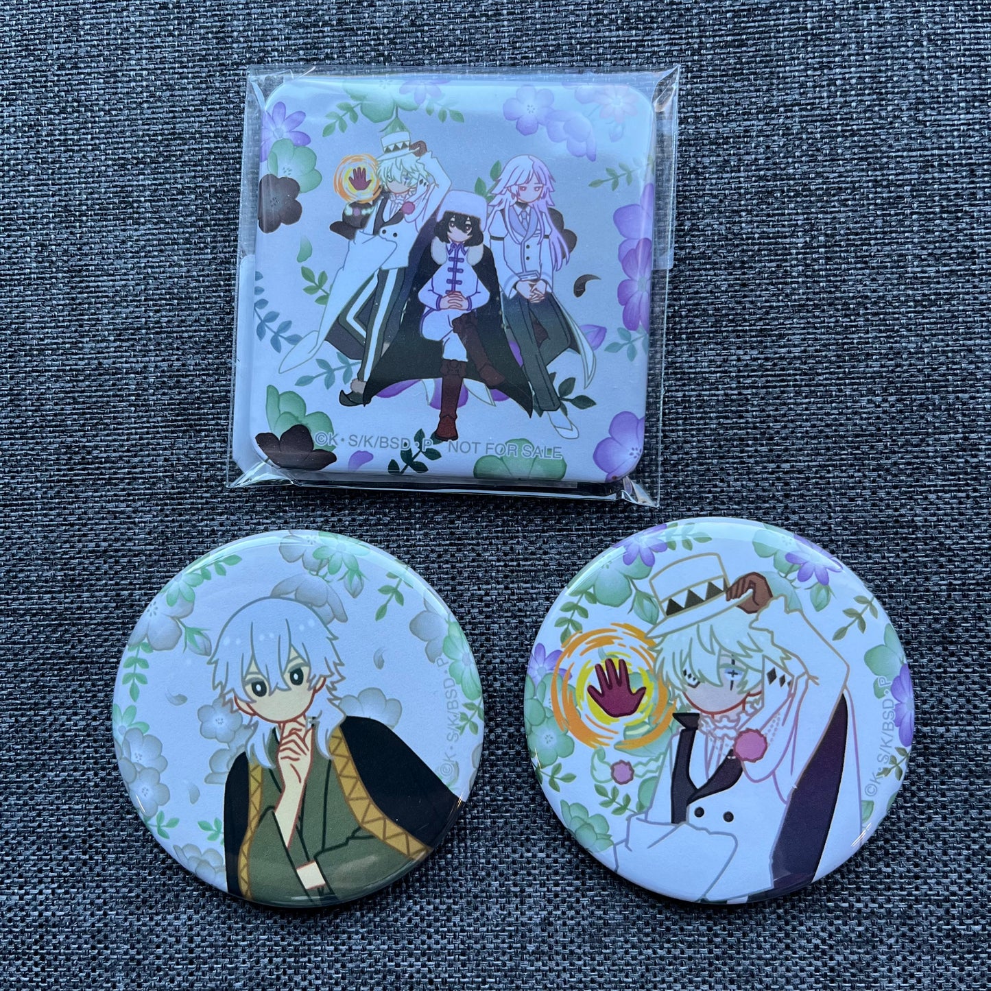 Bungou Stray Dogs Botanical Badges