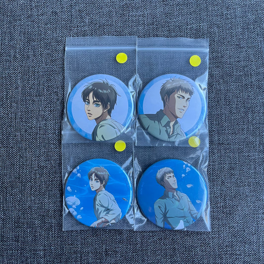 Attack On Titan Underwater Badges