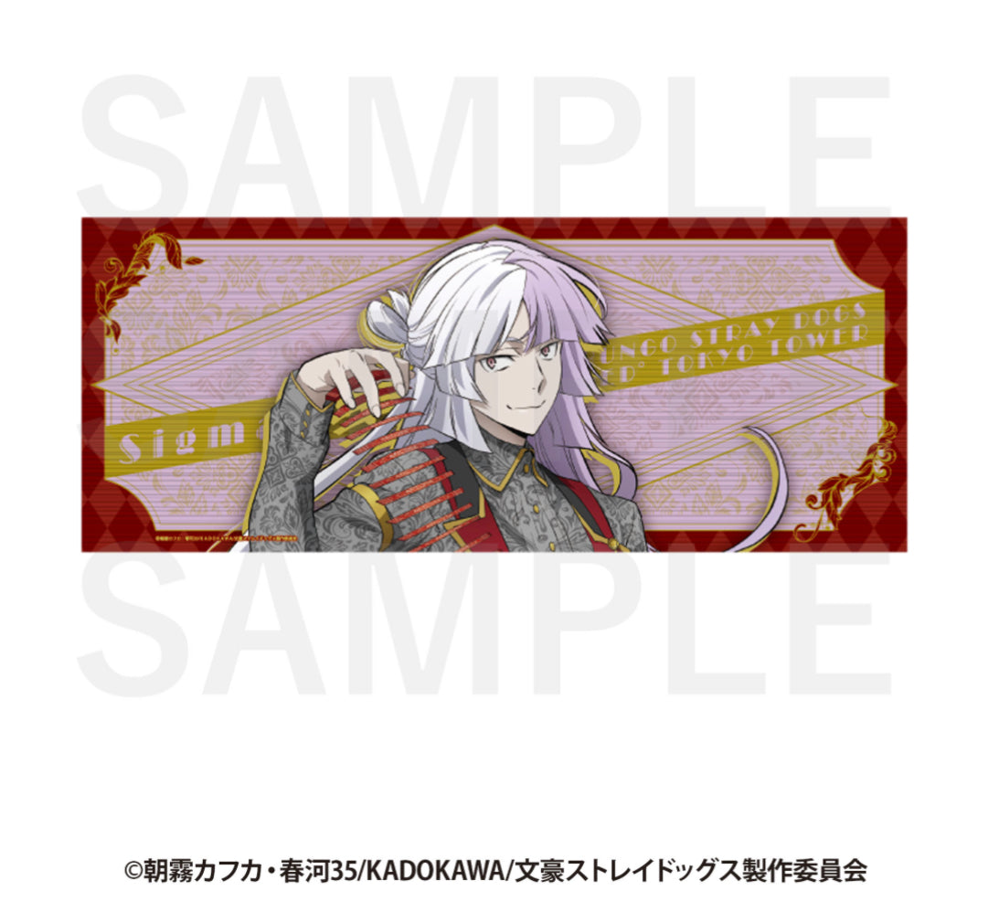 PREORDER Bungou Stray Dogs x Red Tokyo Tower Sigma Face Towel