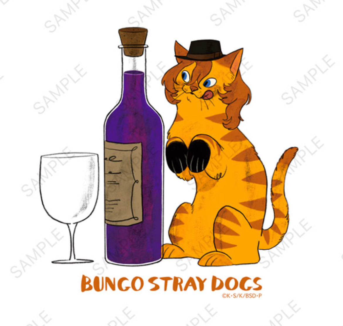Bungou Stray Dogs Chuuya Cat Tshirt ONE SIZE
