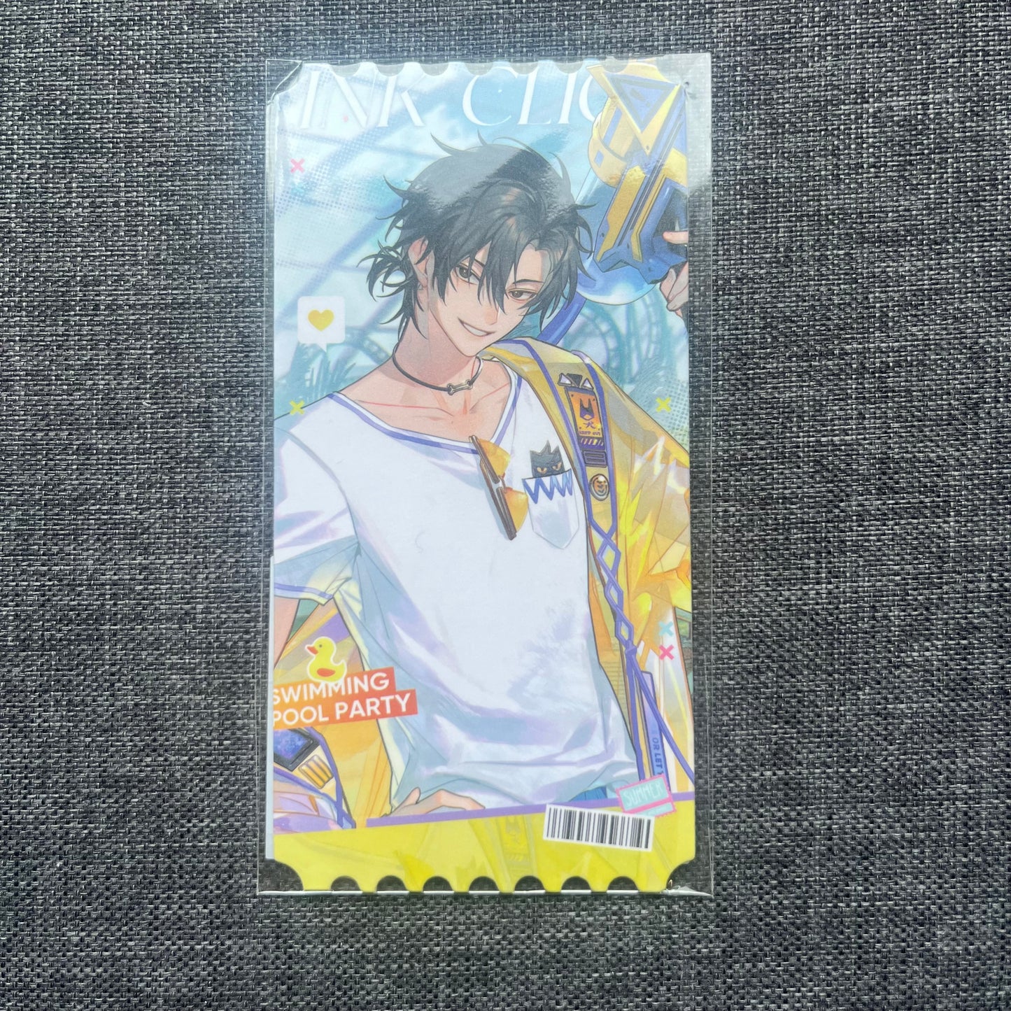 Link Click Cheng Xiaoshi Swimming Pool Party Art Card