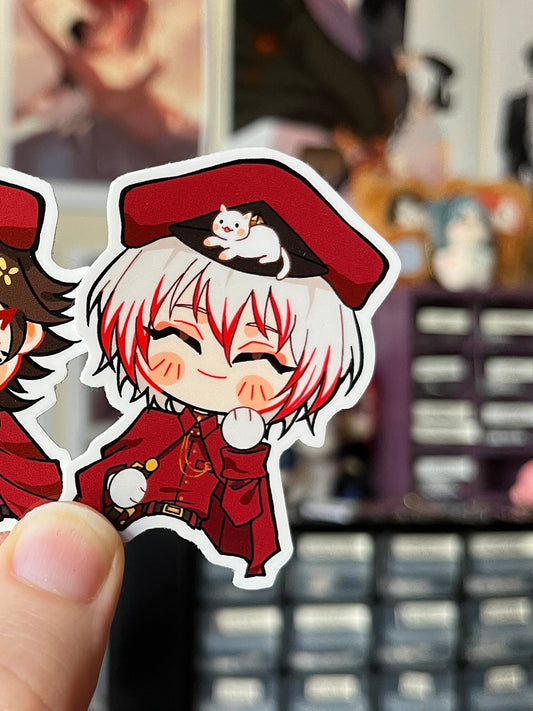 Bungou Stray Dogs Jouno Suegiku “Cat Companion” Sticker Fanmade