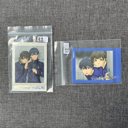 Blue Lock Isagi & Bachira Polaroid Style Photo Cards