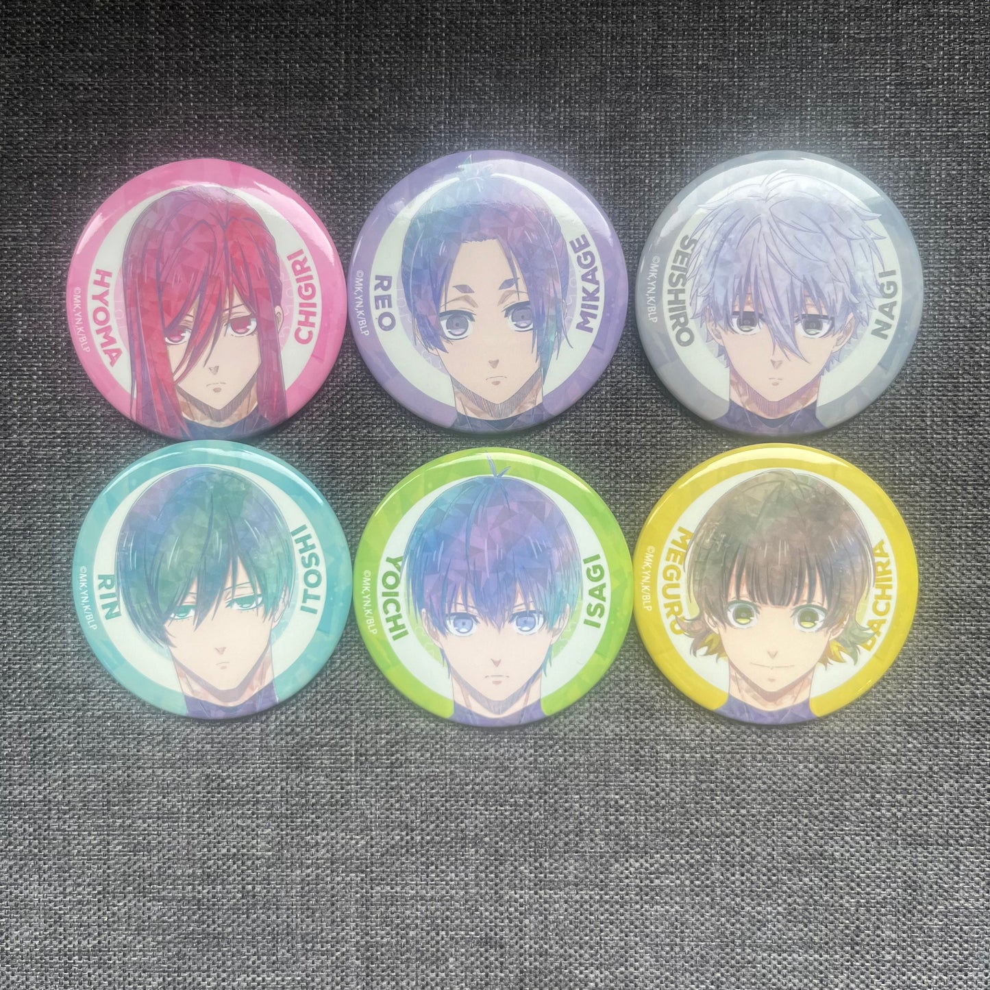 Blue Lock Pastel Badges