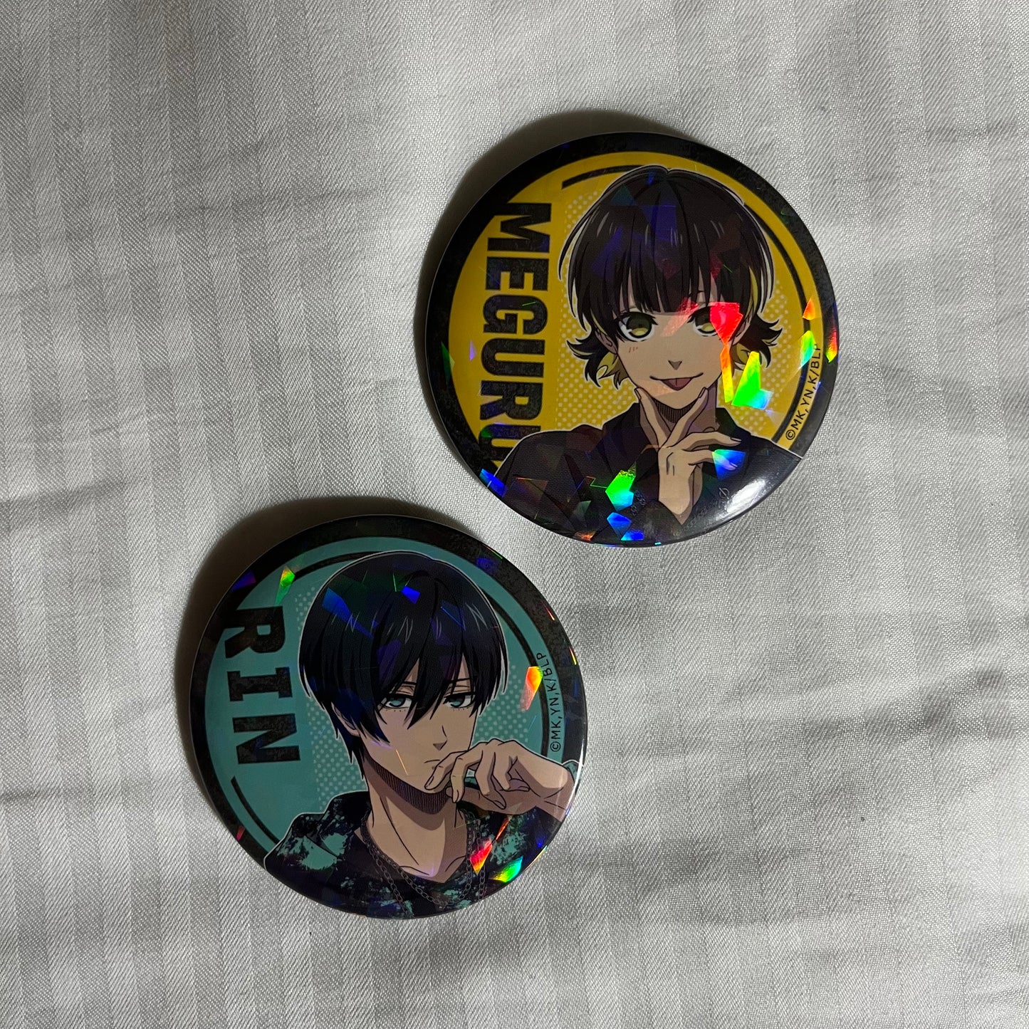 Blue Lock Holographic Streetwear Badges