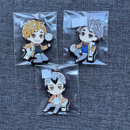 Haikyuu Rubber Keyrings