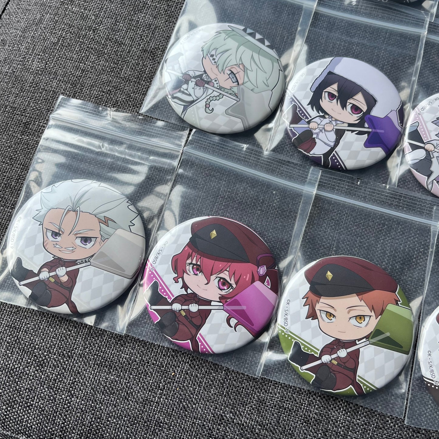 Bungou Stray Dogs Lollipop Badges