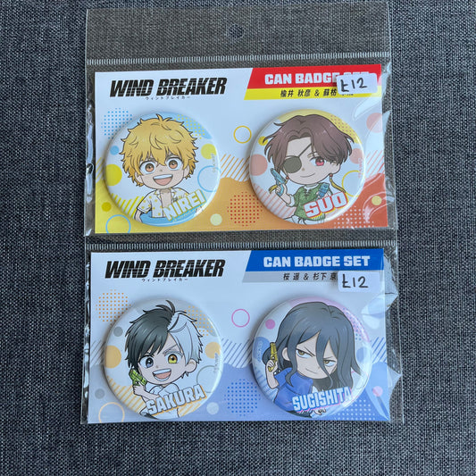 Wind Breaker Duo Badge Sets