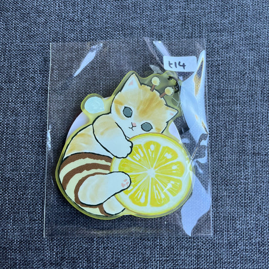 Mofusand Lemon Bee Large Acrylic Charm