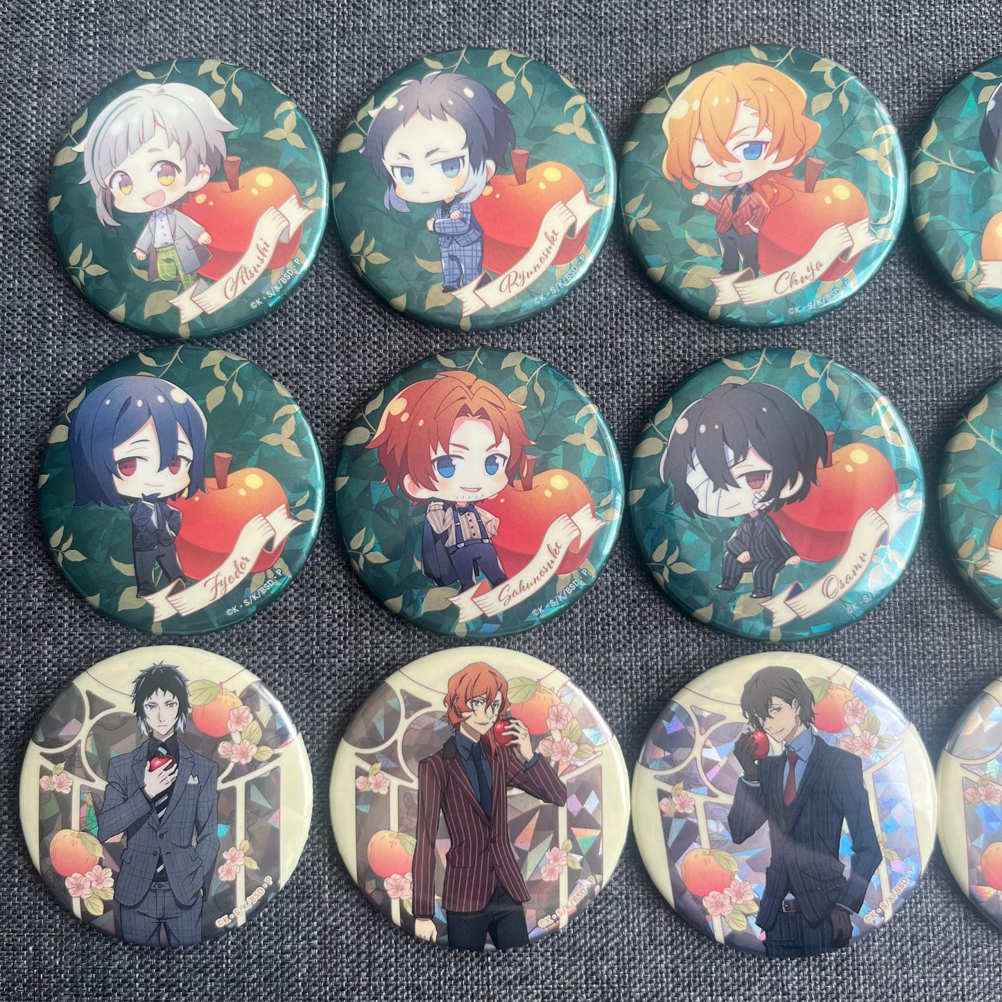 Bungou Stray Dogs Dead Apple Badges