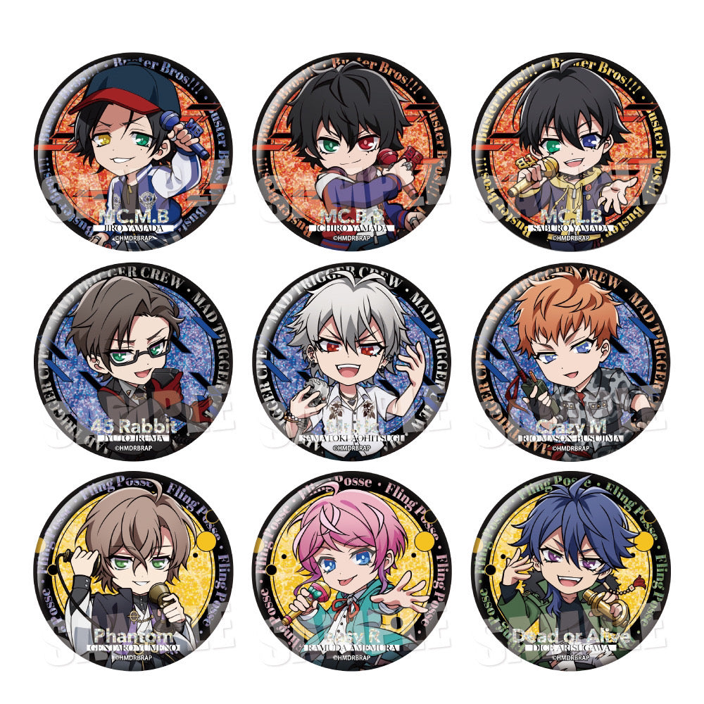 PREORDER Hypnosis Mic Glitter Badges