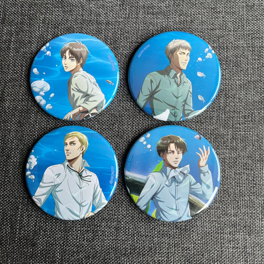 Attack On Titan Underwater Badges