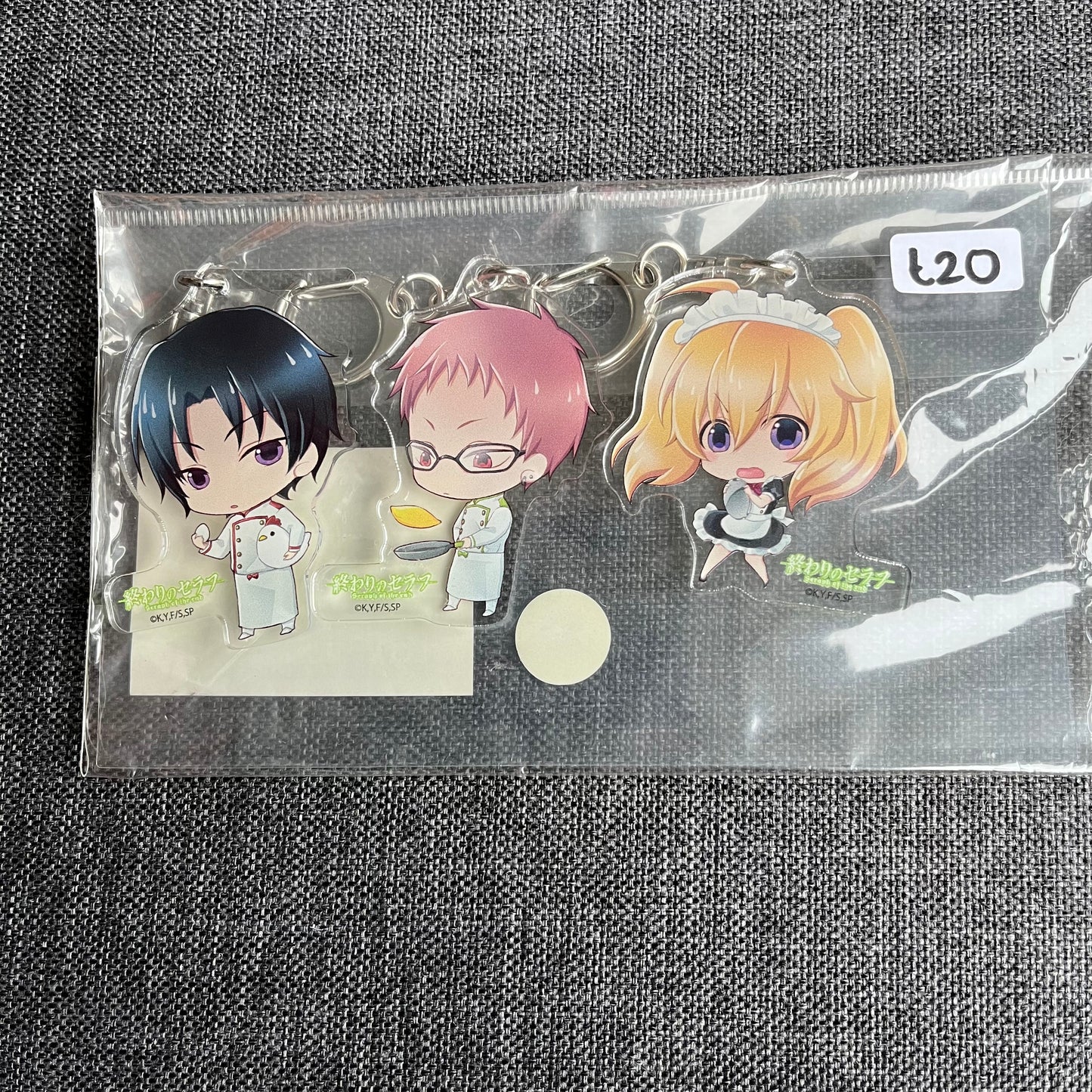 Seraph of the End Trio Set of Acrylic Charms