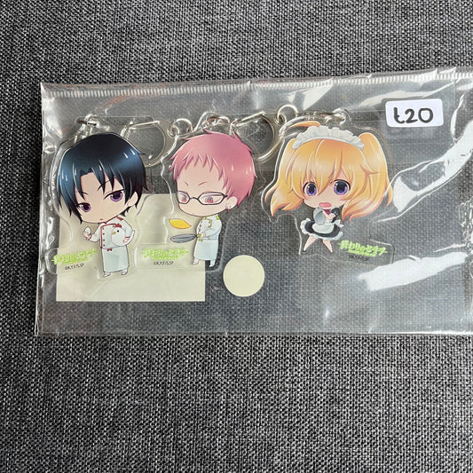 Seraph of the End Trio Set of Acrylic Charms