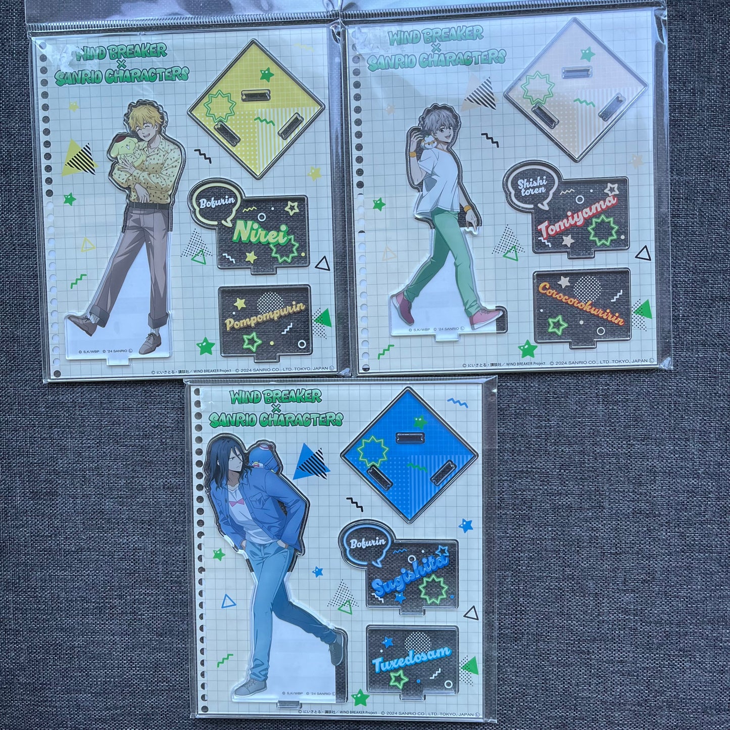 Wind Breaker x Sanrio Acrylic Standees