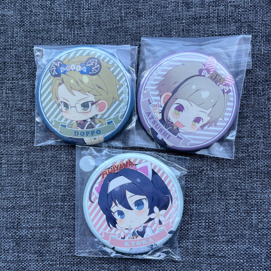 Bungou Stray Dogs Chibi Fuji-Q Badges