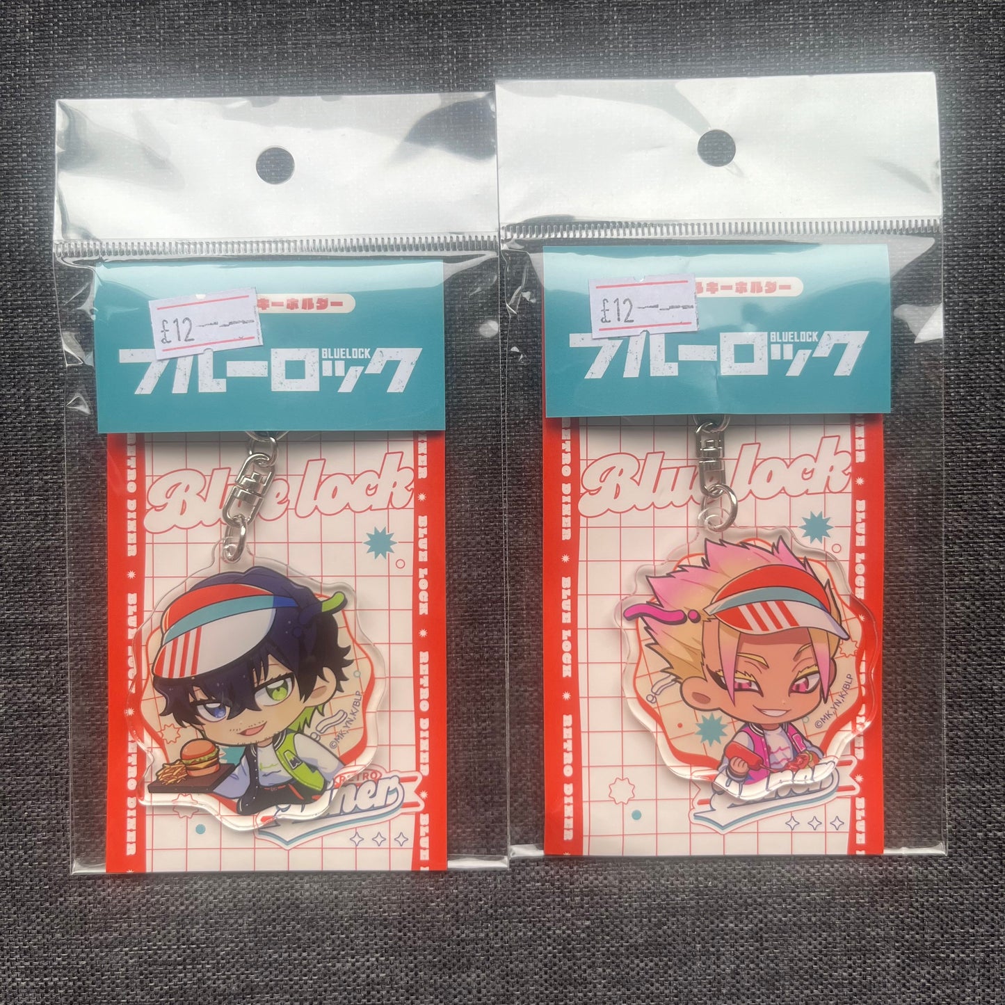 Blue Lock Retro Diner Acrylic Charms