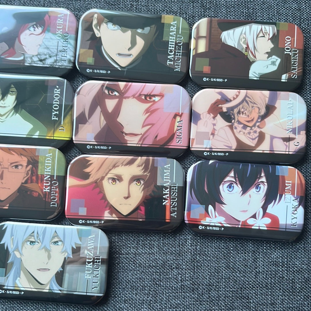 Bungou Stray Dogs Scene Rectangle Badges