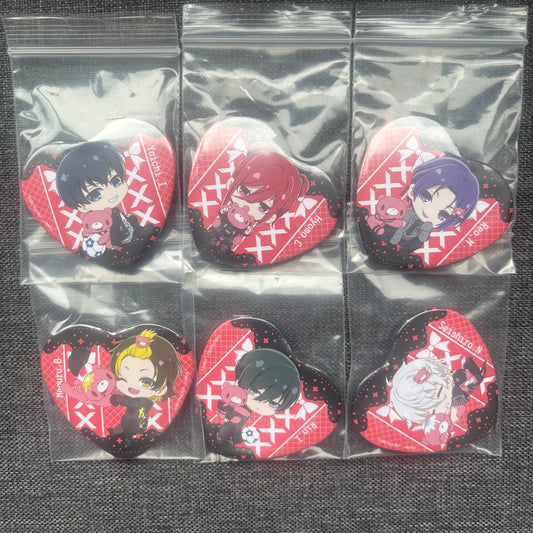 Blue Lock x Gloomy Bear Badges